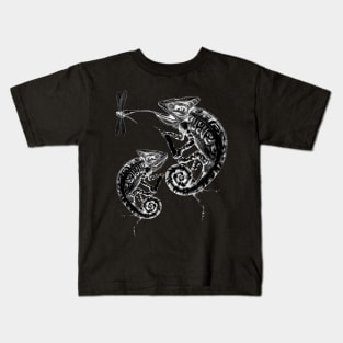 Catch - Chameleons and Dragonfly Kids T-Shirt